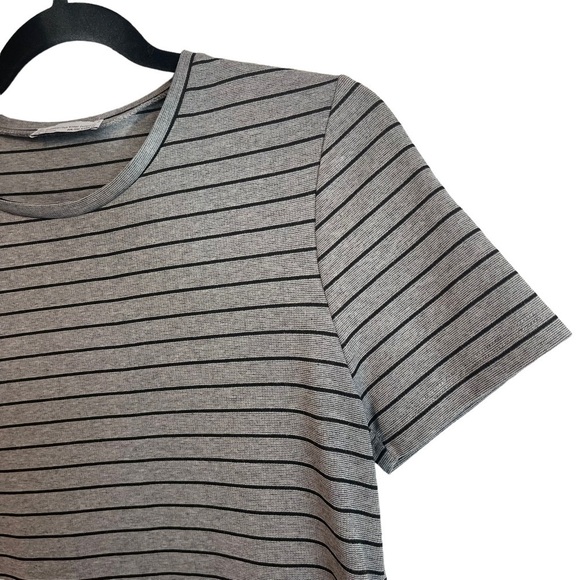 ZARA Trafaluc Striped Short Sleeve Scoop Neck Shirt Dress Women's Size Medium - Picture 5 of 7